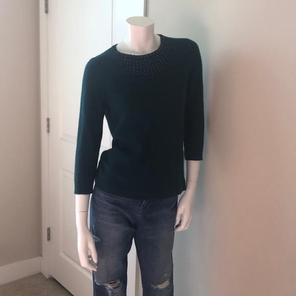J Crew Jeweled Collar Sweater S - Picture 6 of 8